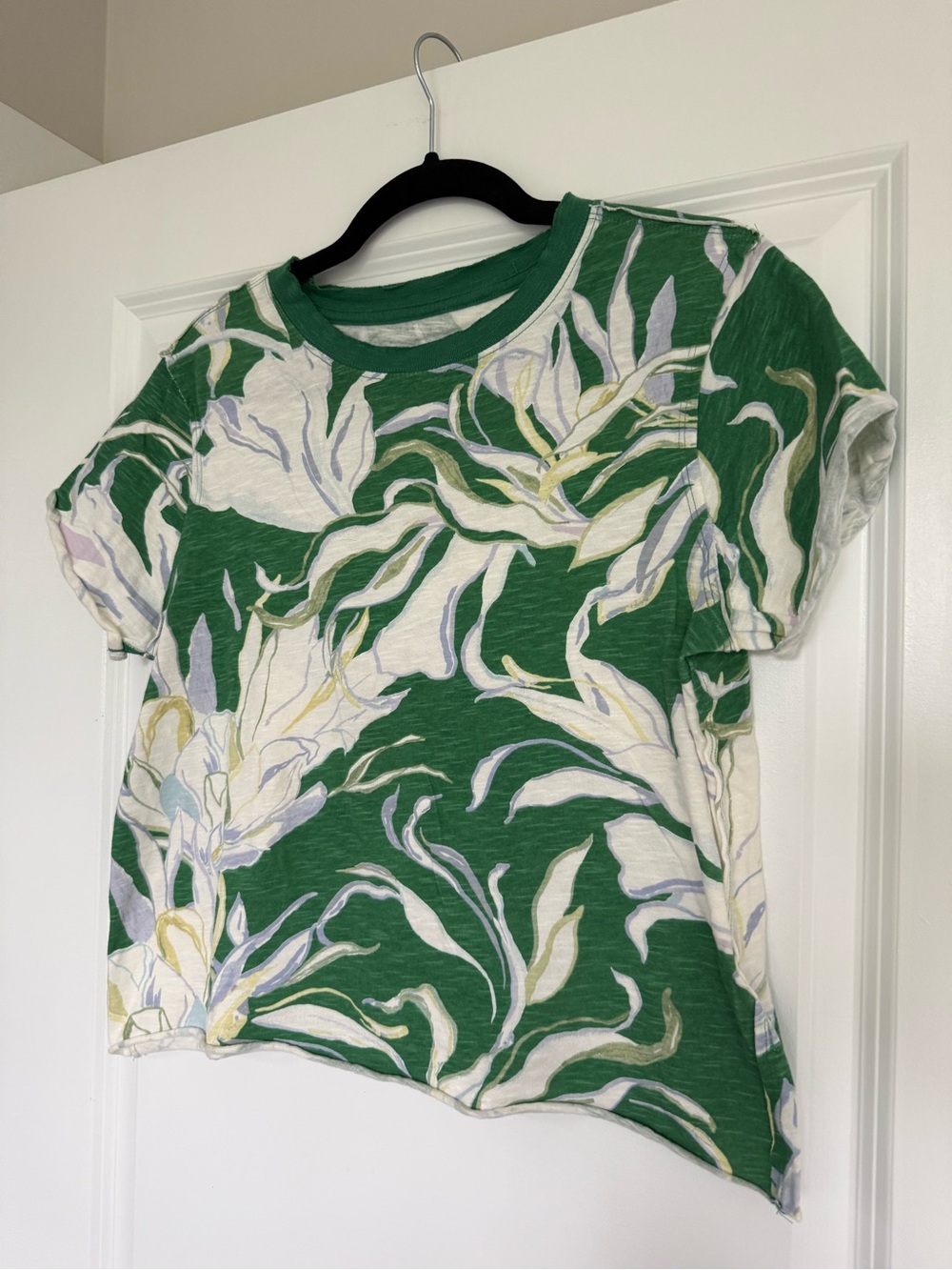 Maeve Anthropologie 100% Cotton Floral Printed Shirt size Small - Picture 3 of 7